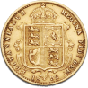 Złota moneta pół suwerena Królowa Wikoria 1887 - 1893 r.