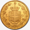 Złota Moneta 20 Lirów Włochy 1879 - 1897 r