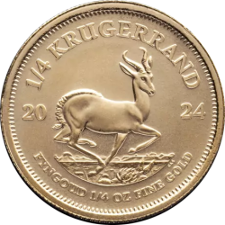 Złota moneta 1/4 uncji Krugerrand 2024 r