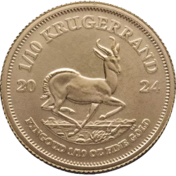 Złota moneta 1/10 uncji Krugerrand 2024 r