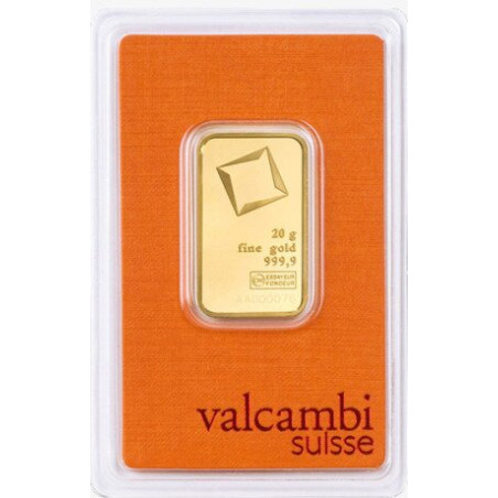 Sztabka Złota 20 gramów VALCAMBI LBMA