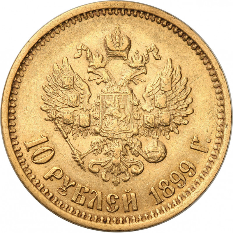 Złota moneta 10 rubli Mikołaj II różne roczniki Złota moneta 10 rubli Mikołaj II różne roczniki