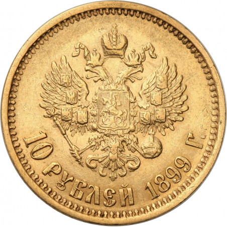 Złota moneta 10 rubli Mikołaj II różne roczniki