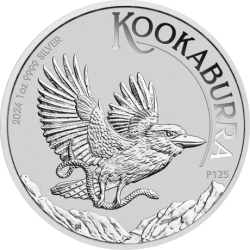Srebrna moneta 1 uncja Kookaburra 2024 r.