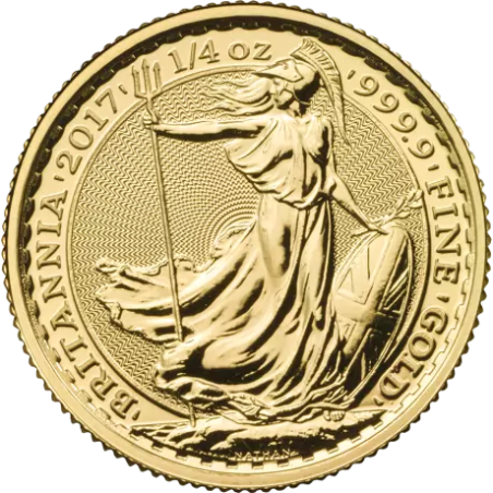 Złota moneta 1/4 uncji Britannia losowe roczniki