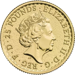 Złota moneta 1/4 uncji Britannia losowe roczniki