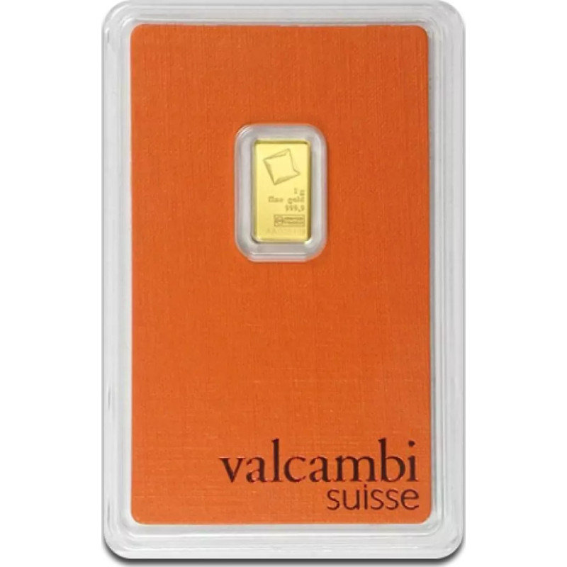 Sztabka złota 1 gram VALCAMBI LBMA