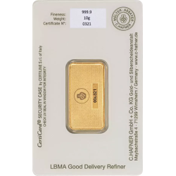 Sztabka Złota 10 gramów C. HAFNER LBMA