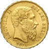 Złota moneta 20 franków Leopold II Belgia 1867-1870 r