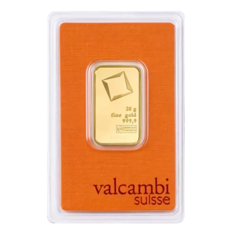 Sztabka złota 50 gramów VALCAMBI LBMA