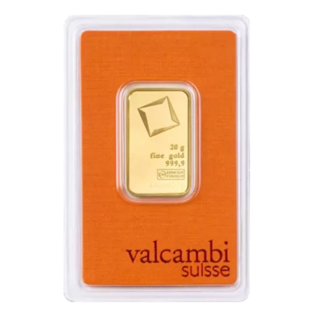 Sztabka złota 50 gramów VALCAMBI LBMA