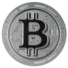 Srebrna moneta 1 uncja Bitcoin różne roczniki