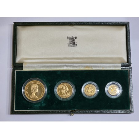 Zestaw złotych Suwerenów 1980 Elżbieta II PROOF