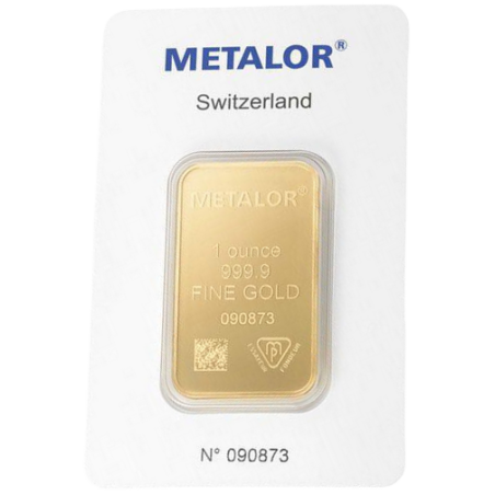 Sztabka Złota 1 uncja Metalor LBMA