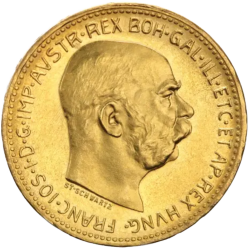 Złota Moneta 20 Koron Austria Au. 900