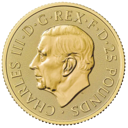 Złota moneta 1/4 uncji Britannia 2026 r Karol III
