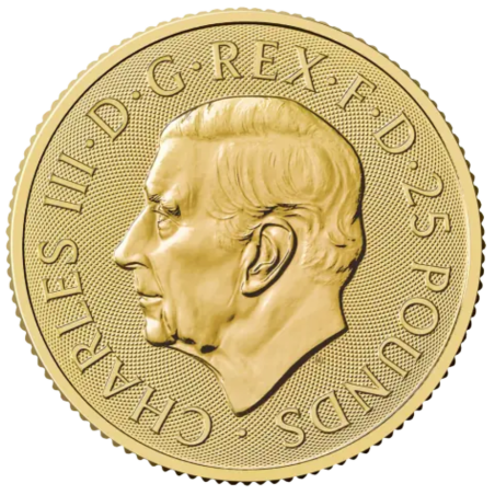 Złota moneta 1/4 uncji Britannia 2026 r Karol III