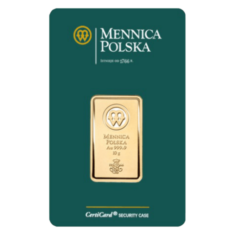 Sztabka Złota 10 gramów Mennica Polska