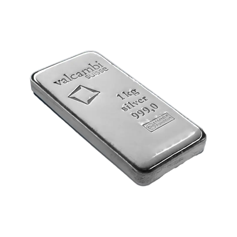 Sztabka srebra 1 kilogram Valcambi LBMA Sztabka srebra 1 kilogram Valcambi LBMA
