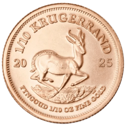 Złota moneta 1/10 uncji Krugerrand 2025 r