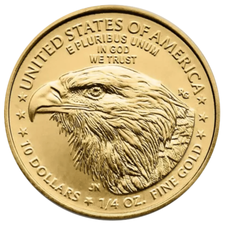 Złota moneta 1/4 uncji Amerykański Orzeł 2026 r