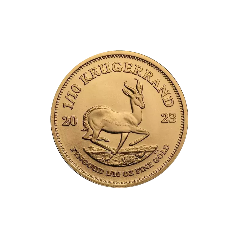 Złota moneta 1/10 uncji Krugerrand różne roczniki