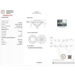 Diament Naturalny Brylant 1,00 ct G VS2 IGI