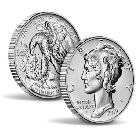 Palladowa moneta 1 uncja Amerykański Orzeł różne roczniki