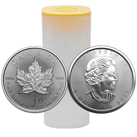 Srebrna Moneta 1 uncja x25 Liść Klonu rocznik losowy