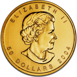 Złota moneta 1 uncja Liść Klonu losowy rocznik