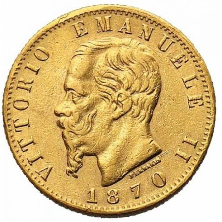 Złota Moneta 20 Lirów Włochy 1882 r.