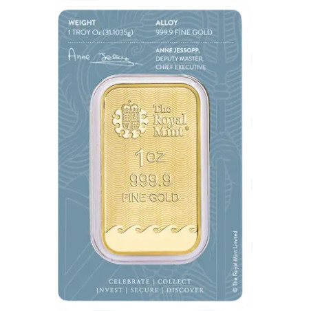 Sztabka Złota 1 uncja The Royal Mint Britannia LBMA
