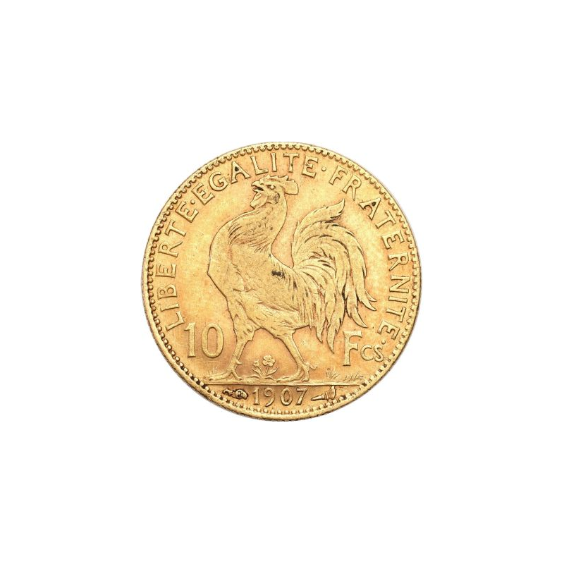 Złota moneta 10 Franków Francja 1899-1914 r.