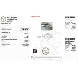Diament Naturalny Brylant 0,50 ct H VS2 IGI 692524728