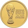 Złota moneta 1/4 uncji 50 rubli Rosja 2018 r Mundial