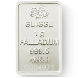 Sztabka palladu 1 gram PAMP LBMA