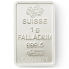 Sztabka palladu 1 gram PAMP LBMA