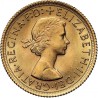 Złota moneta 1 Suweren Królowa Elżbieta II 1957 - 1968 r.