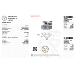 Diament Naturalny Brylant 0,51 ct H VS2 IGI 710529607