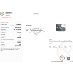 Diament Laboratoryjny Brylant 1.50ct D VVS2 IGI LG733551102