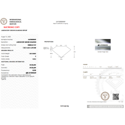 Diament Laboratoryjny Szlif Szmaragdowy 1.00ct E VVS2 IGI LG725505439