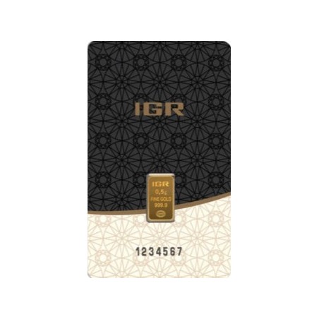 Sztabka Złota 0,5 grama  IGR LBMA