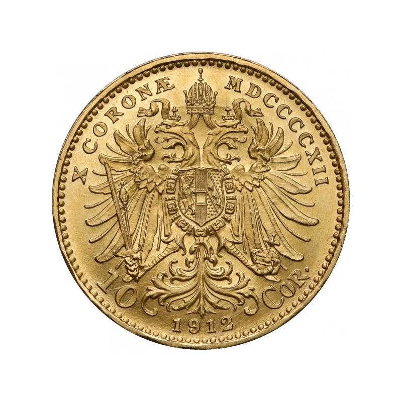Złota moneta 10 Koron Austria nowe bicie Złota moneta 10 Koron Austria nowe bicie