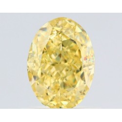 Diament o barwie fantazyjnej szlif owalny, 1ct, VS2, Fancy Intense Yellow, GIA 6475539920