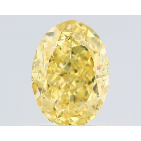 Diament o barwie fantazyjnej szlif owalny, 1ct, VS2, Fancy Intense Yellow, GIA 6475539920