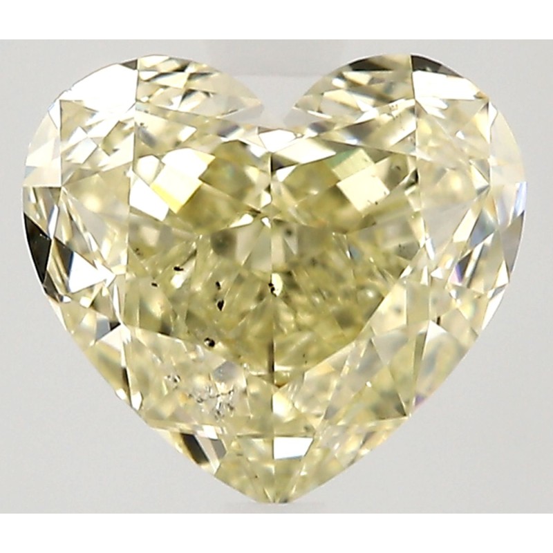 Diament o barwie fantazyjnej serce, 1.26ct, SI2, Fancy Light Yellow, GIA 2537358763