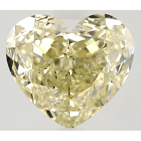 Diament o barwie fantazyjnej serce, 1.26ct, SI2, Fancy Light Yellow, GIA 2537358763