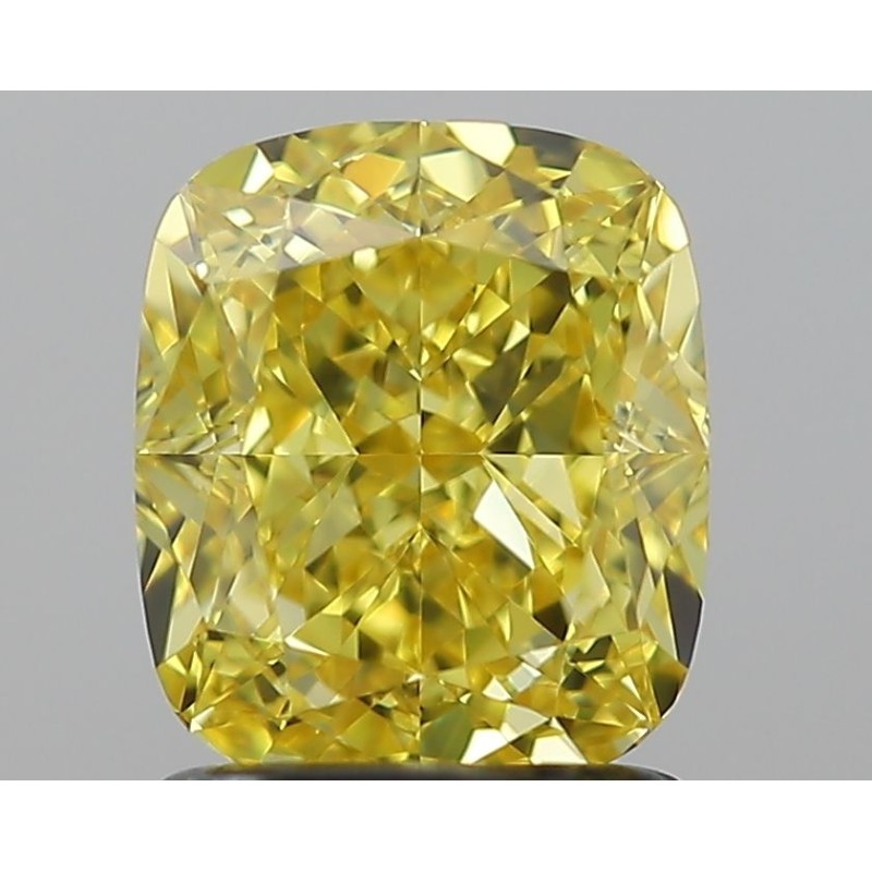 Diament o barwie fantazyjnej szlif poduszkowy modyfikowany, 1.6ct, VVS1, Fancy Vivid Yellow, GIA 2221980373 Diament o barwie fantazyjnej szlif poduszkowy modyfikowany, 1.6ct, VVS1, Fancy Vivid Yellow, GIA 2221980373