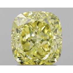 Diament o barwie fantazyjnej szlif poduszkowy modyfikowany, 1.61ct, VVS2, Fancy Intense Yellow, GIA 5231102975