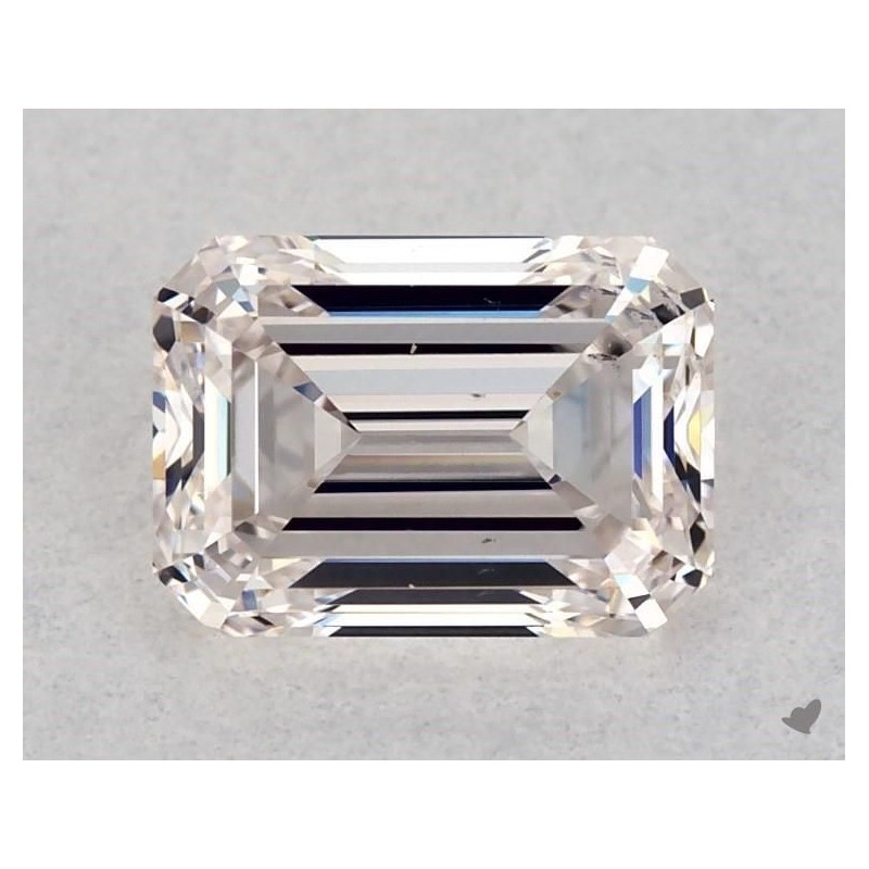 Diament o barwie fantazyjnej szlif szmaragdowy, 0.5ct, SI2, Very Light Pinkish Brown, GIA 3425444534